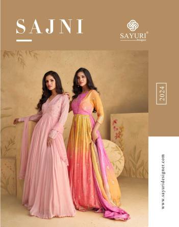 SAYURI SAJNI 5558 TO 5560 DESIGNER GOWN WHOLESALER IN INDIA